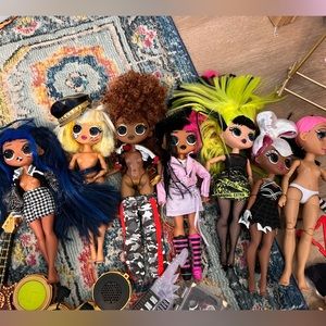 Lol Surprise Omg remix rock band fashion dolls lot bundle